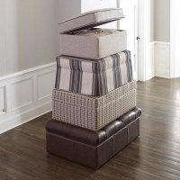 Bassett Furniture small living room design solution - storage ottoman