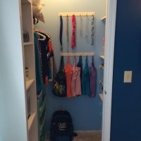 Clothes | Professional Organizer Lisa Woodruff shares 5 easy ways to organize a girl's bedroom.