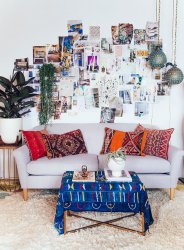 colorful bohemian living room 7
