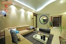 Grey Rug in Living Room