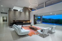 Large Rectangular Living Room Idea