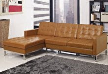 Light brown chaise lounge modern sectional