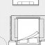 layout of bedroom