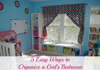Professional Organizer Lisa Woodruff shares 5 easy ways to organize a girl's bedroom.