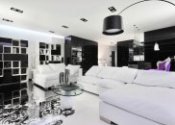 Black White Living room Decor