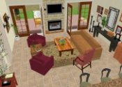 family room Design layout