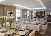 square living room layout