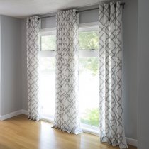 Softline Zenica Embroidered Grommet Top Curtain Panel