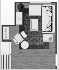 Space Plan for Awkward Living Room with Sectional Sofa 2