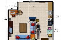 Living room Space Planning