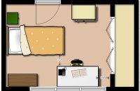 Small bedroom Furniture layout ideas