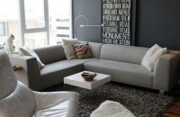 Small grey living room