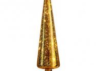 Transpac Large Glass Gold Light-Up Tree